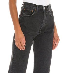 AGOLDE black 90s mid rise loose jean